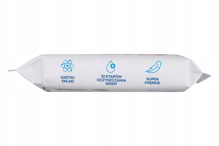 PURE AQUA Moisturized Wipes for Premature Babies 99,9% Water 10x60pcs Manufacturer code 5904302087491