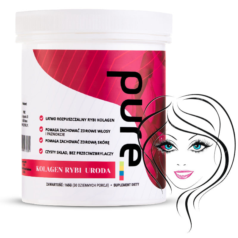 PURE Collagen Fish BEAUTY HAIR SKIN NAILS - Month of treatment 165 grams Manufacturer code PURE