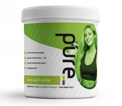 PURE NATURAL COLLAGEN PURE FISH WITH VITAMIN C FOR DRINKING POWDER 165 g