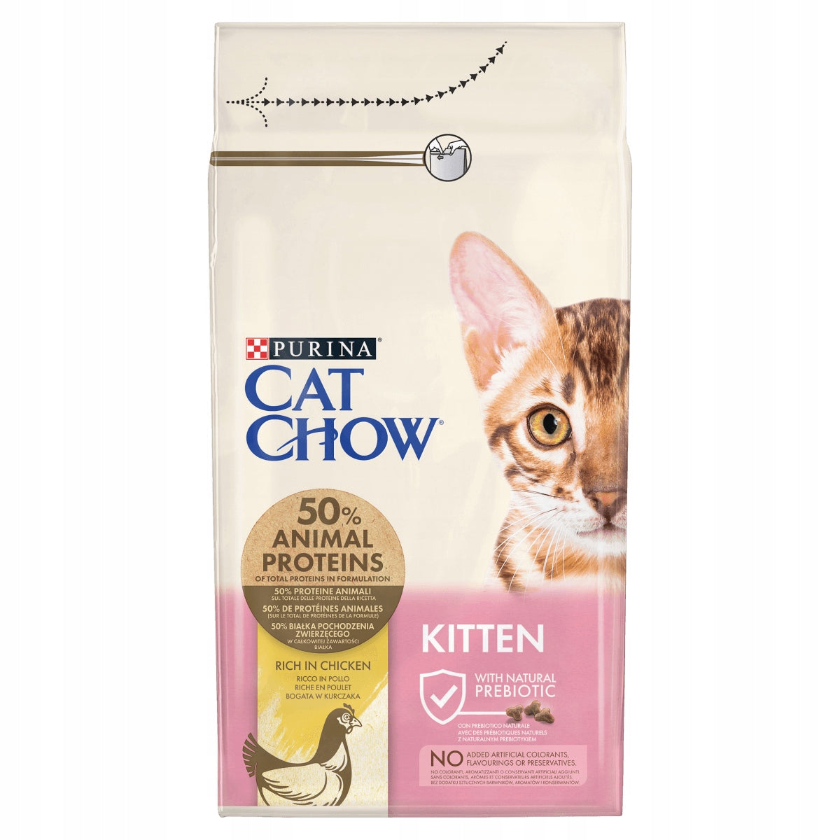 PURINA CAT CHOW KITTEN DRY FOOD FOR KITTENS RICH IN CHICKEN 1,5KG