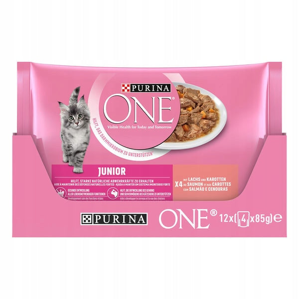 PURINA ONE Junior Wet Food for Kittens 8x 85g