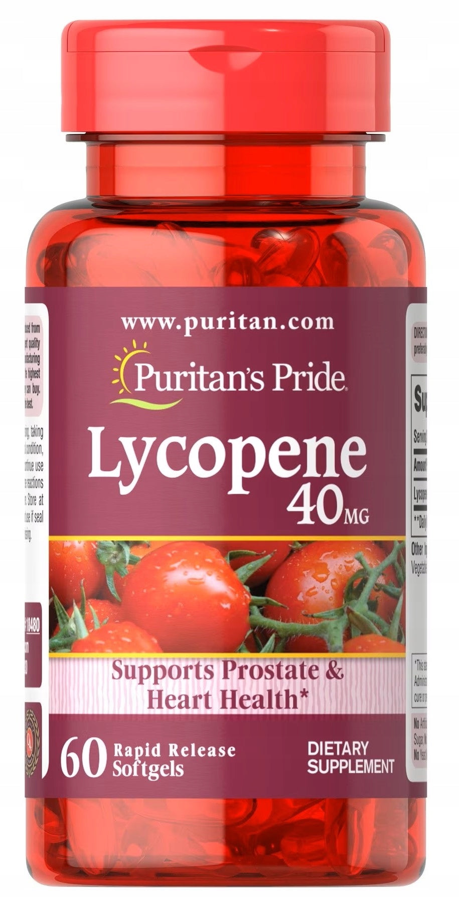 PURITANS PRIDE LYCOPENE 40 mg 60 capsules