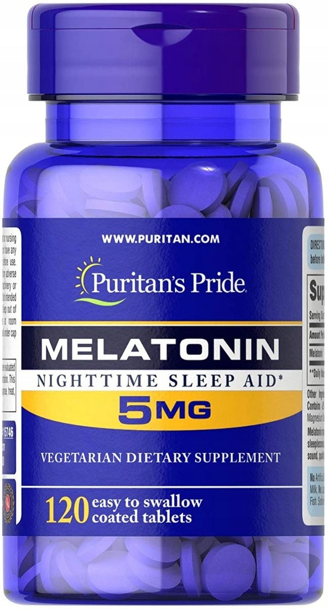 PURITANS PRIDE Melatonin 120 Tablets 5 mg