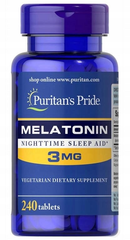 PURITANS PRIDE Melatonin 240 Tablets 3 mg