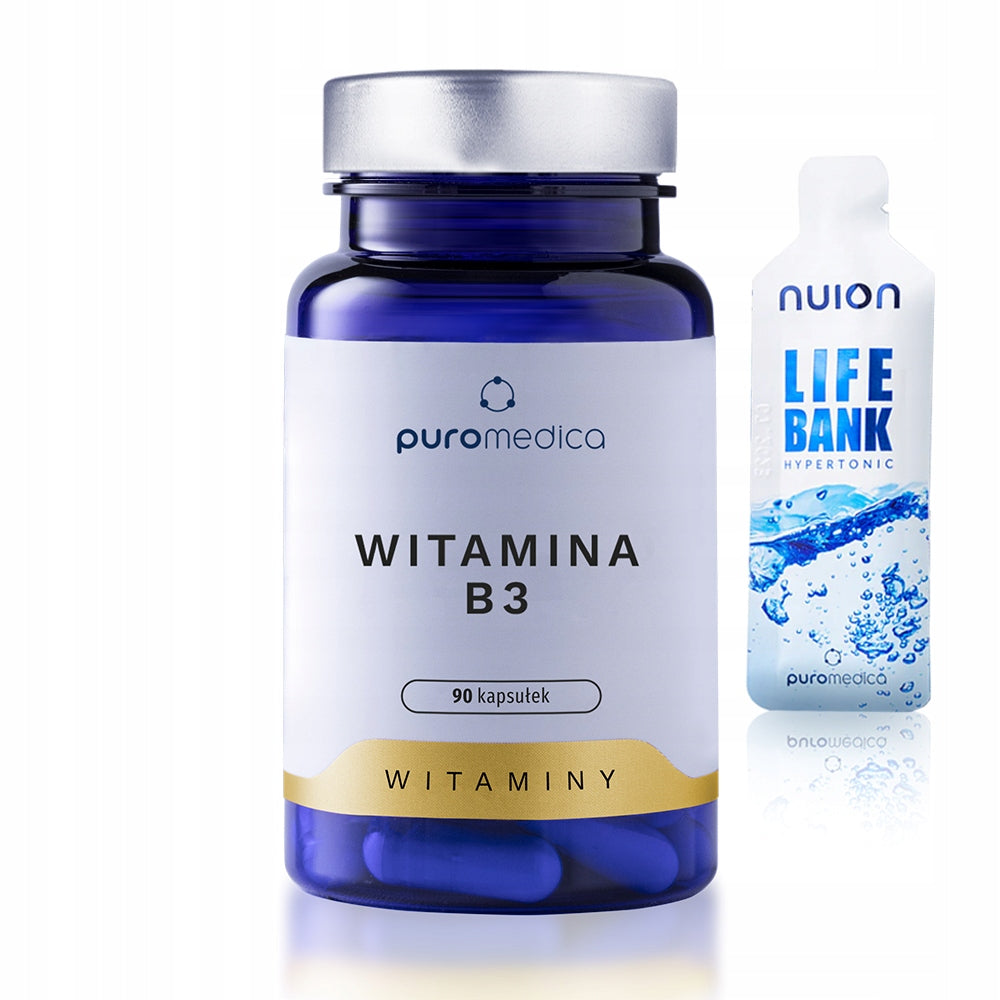 PUROMEDICA Vitamin B3, NERVOUS SYSTEM, ENERGY, SKIN 90 capsules