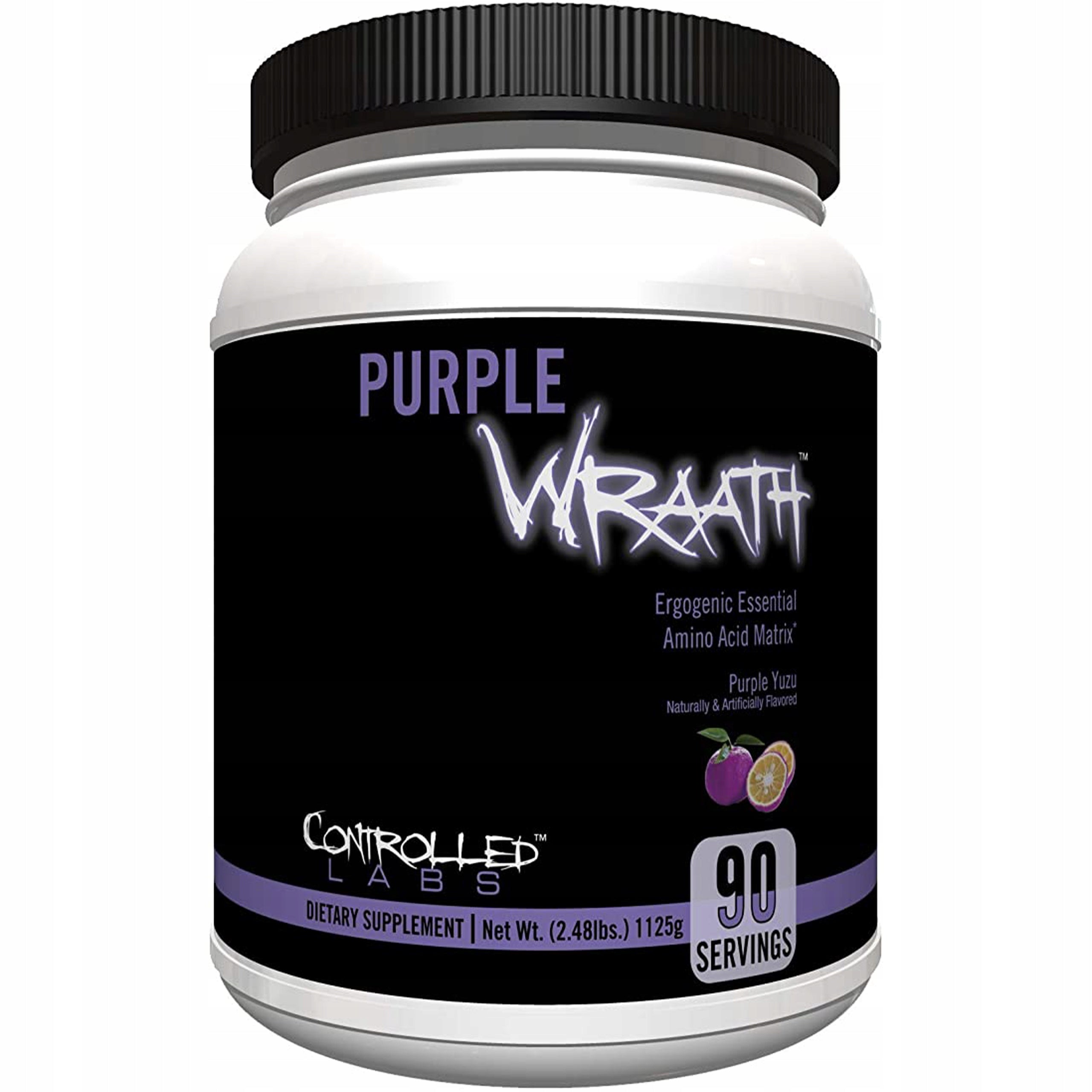 PURPLE WRAATH 1080G CONTROLLED LABS EAA BCAA AMINO ACIDS CITRULLINE 90 SERVINGS Packaging status original