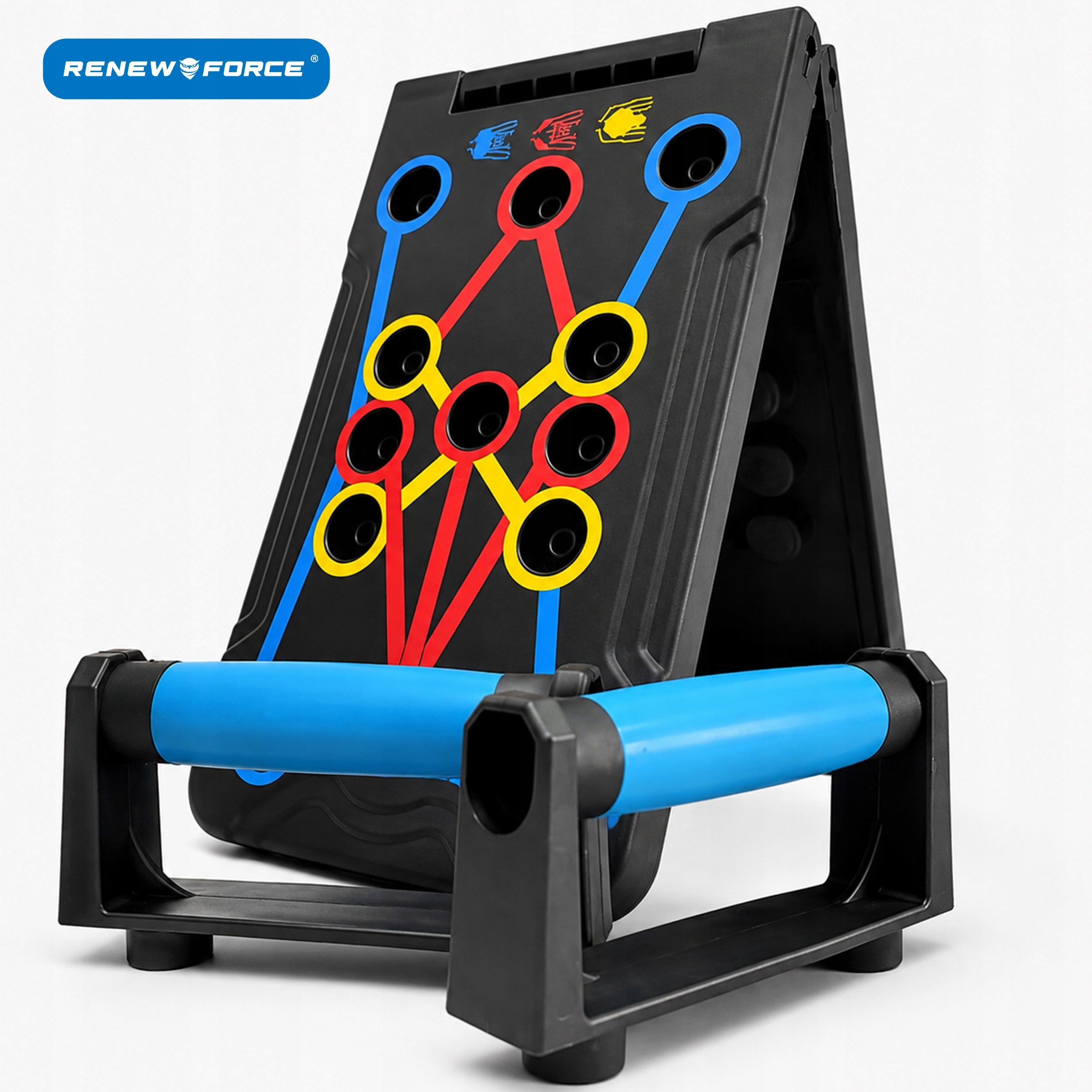 PUSH-UP BOARD + EXERCISE HANDLES PUSH-UP BOARD CAGES UP TO 136kg Model DESKA UCHWYTY DO ĆWICZEŃ RAMION BARKÓW KLATKI