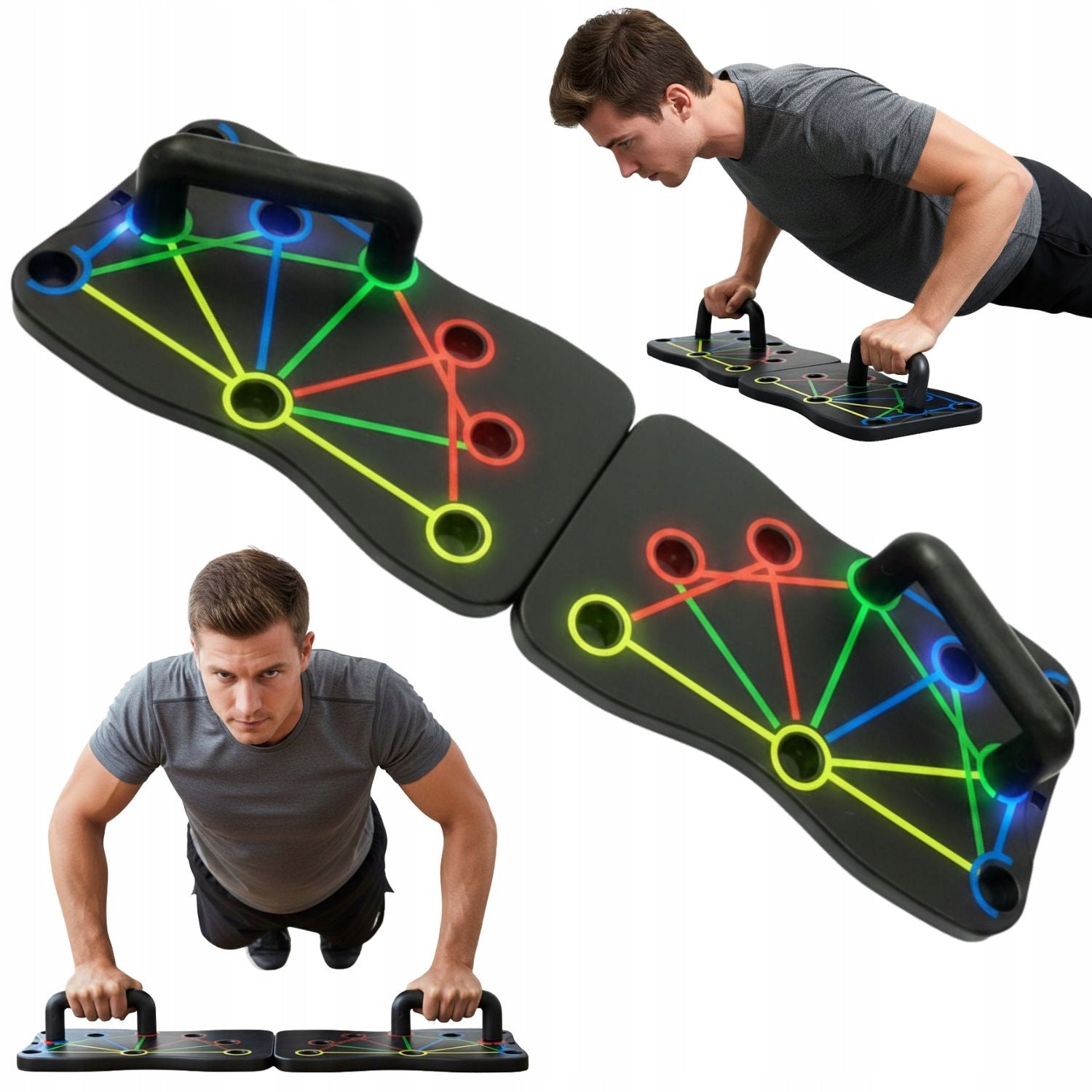 PUSH-UP BOARD MULTIFUNCTIONAL Exercise Handles NON-SLIP PUSH UP