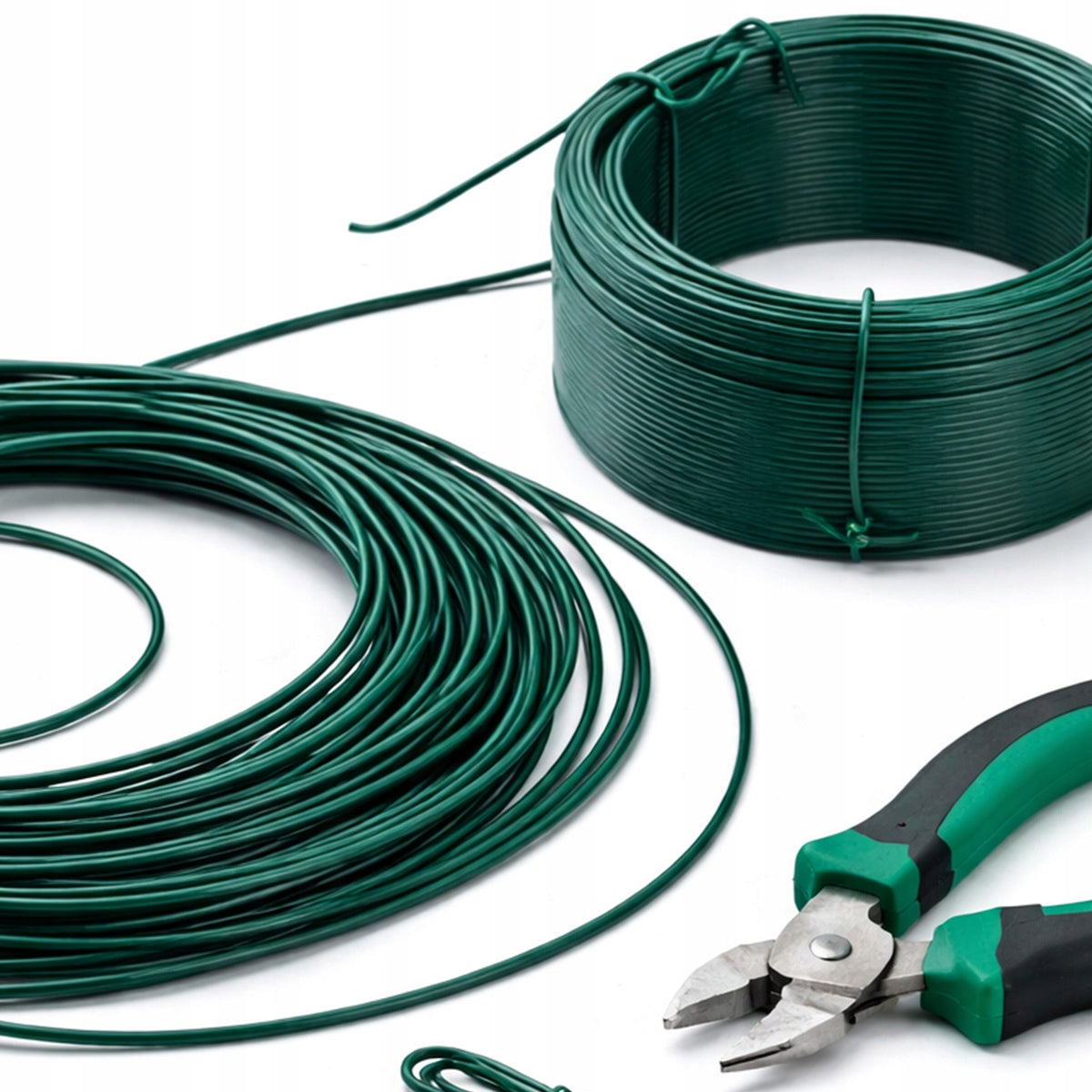 PVC Coated Garden Wire 3,4mm /52m Green For Binding Packaging status original