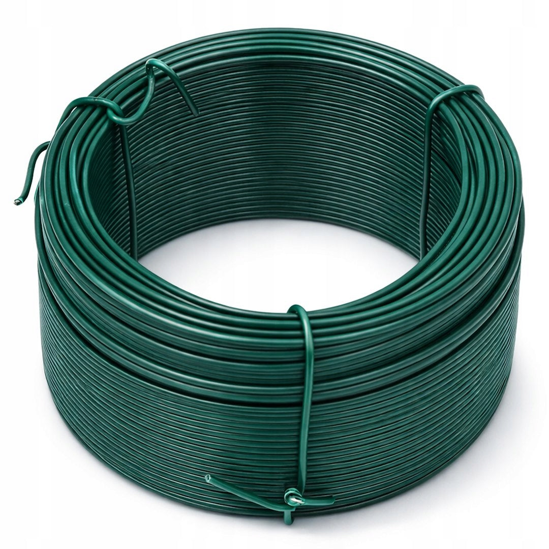 PVC Garden Wire 1,25 mm x 50 m Green for Binding Tiling