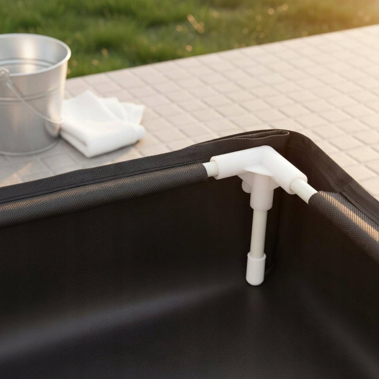 PVC Sand Basin Oxford Cloth Foldable Sand Tray Waterproof for Beach, Garden Character/Title none