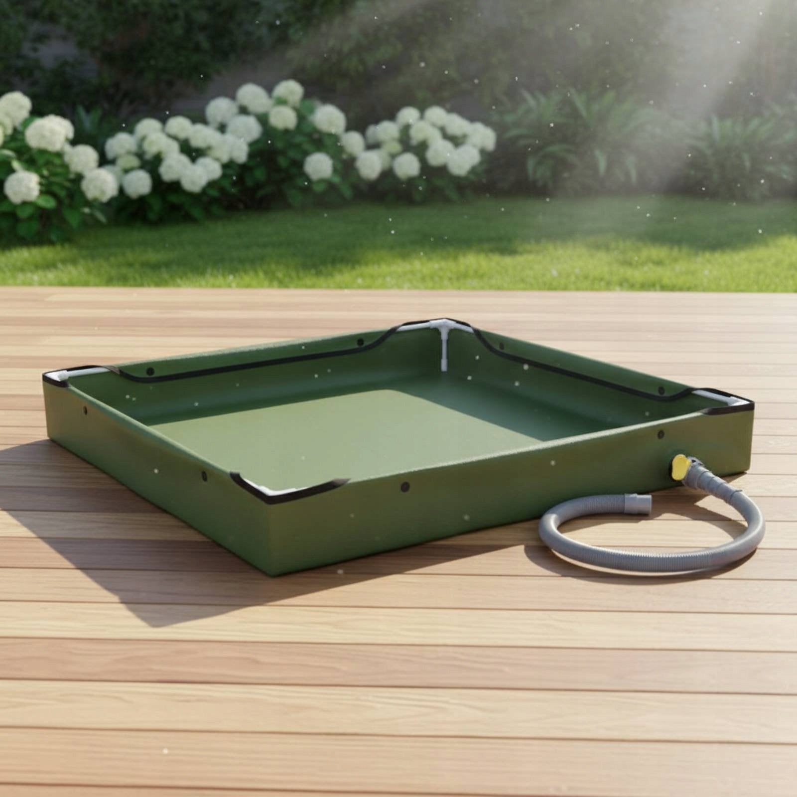 PVC Sand Basin Oxford Cloth Foldable Sand Tray Waterproof for Beach, Garden Kind plastic