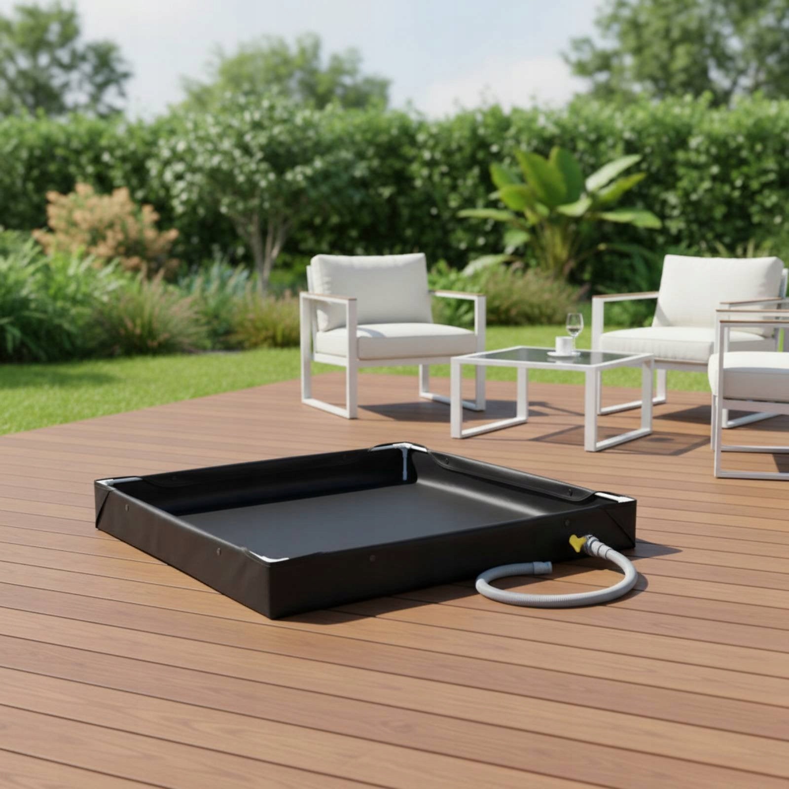 PVC Sand Basin Oxford Cloth Foldable Sand Tray Waterproof for Beach, Garden Length 80 cm