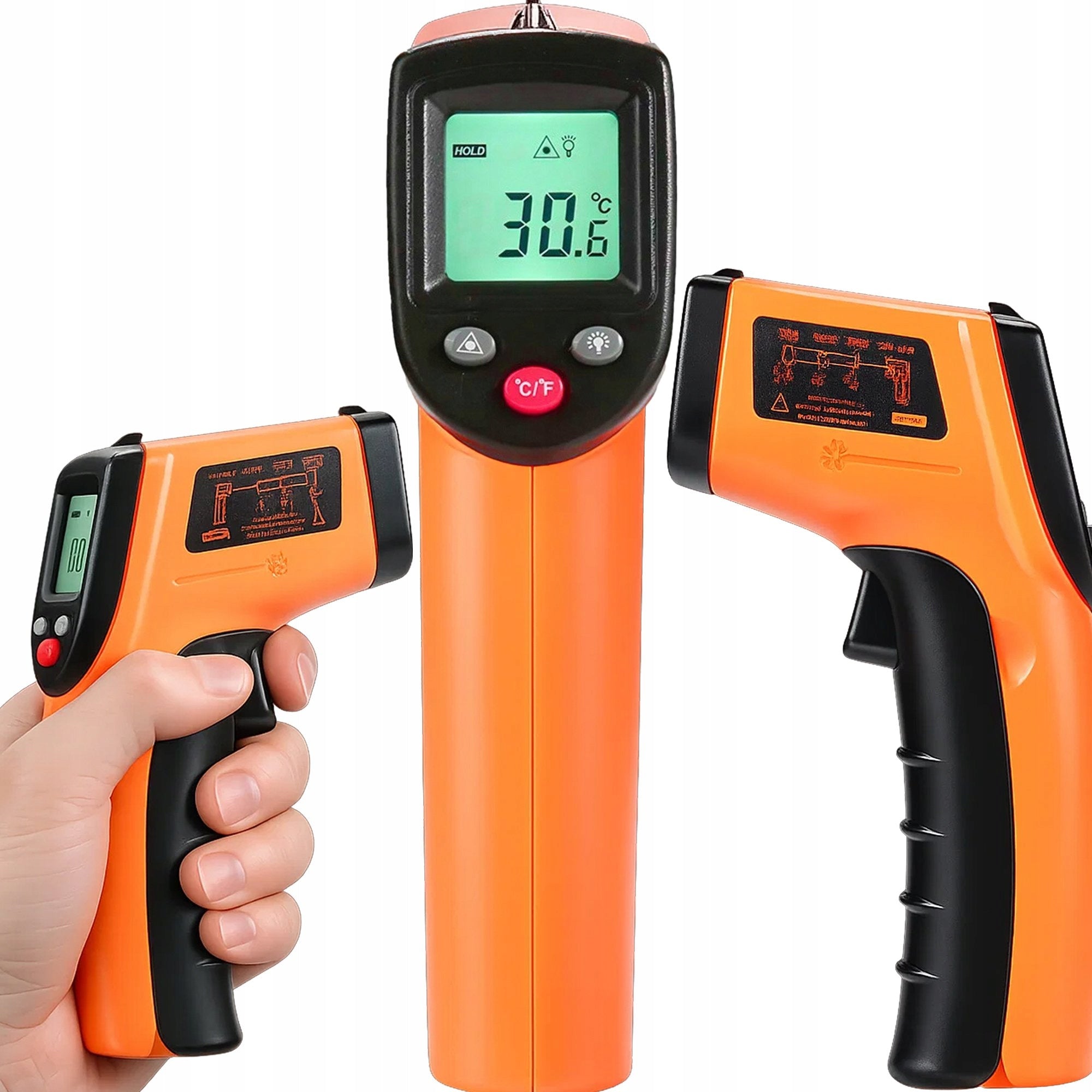 PYROMETER LASER THERMOMETER NON-CONTACT TEMPERATURE METER -50 +400°C