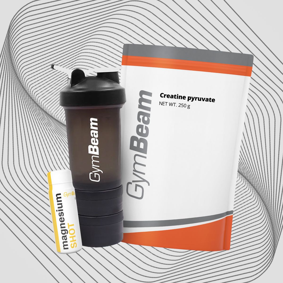 PYRUVATE CREATINE SUPPLEMENT FOR HIGHER EFFICIENCY VEGAN - GymBeam 250 g Manufacturer code Pirogronian kreatyny - GymBeam