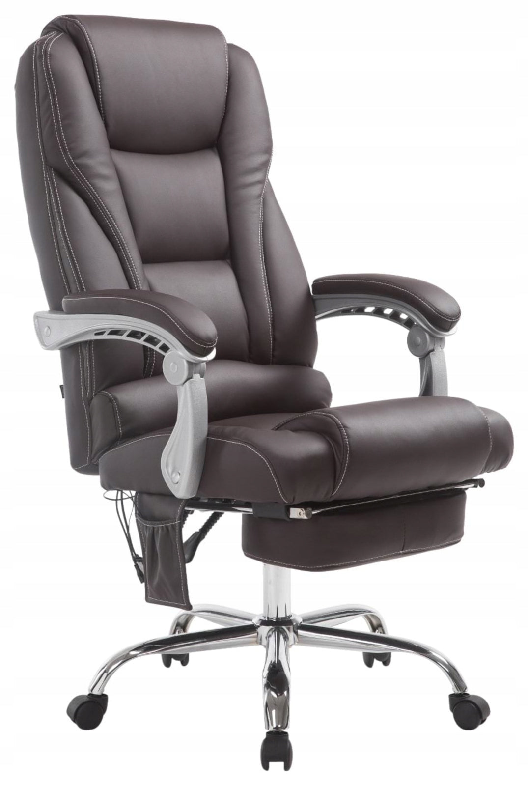 Pacific office chair with massage function, brown