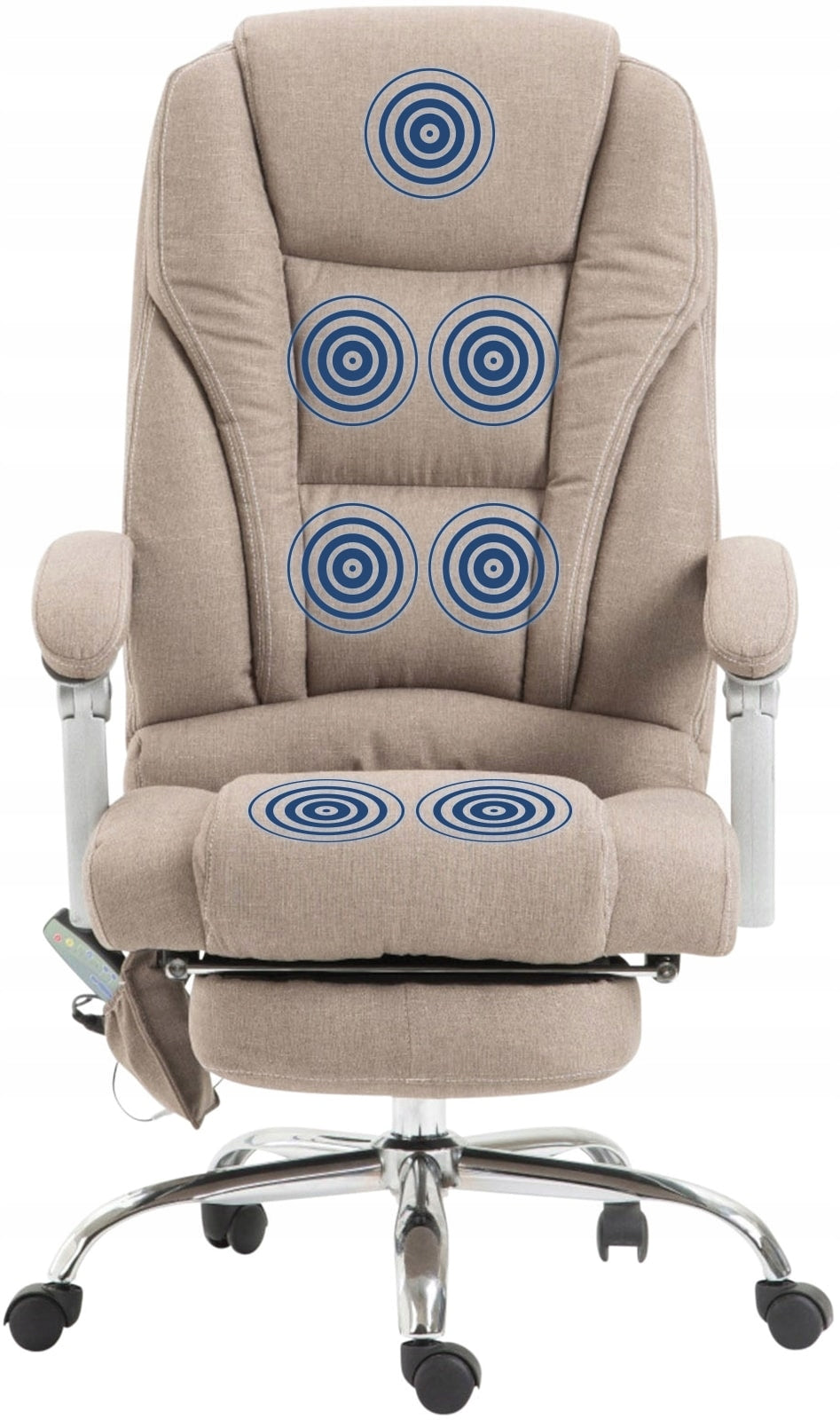 Pacific office chair with massage, taupe material Packaging status original