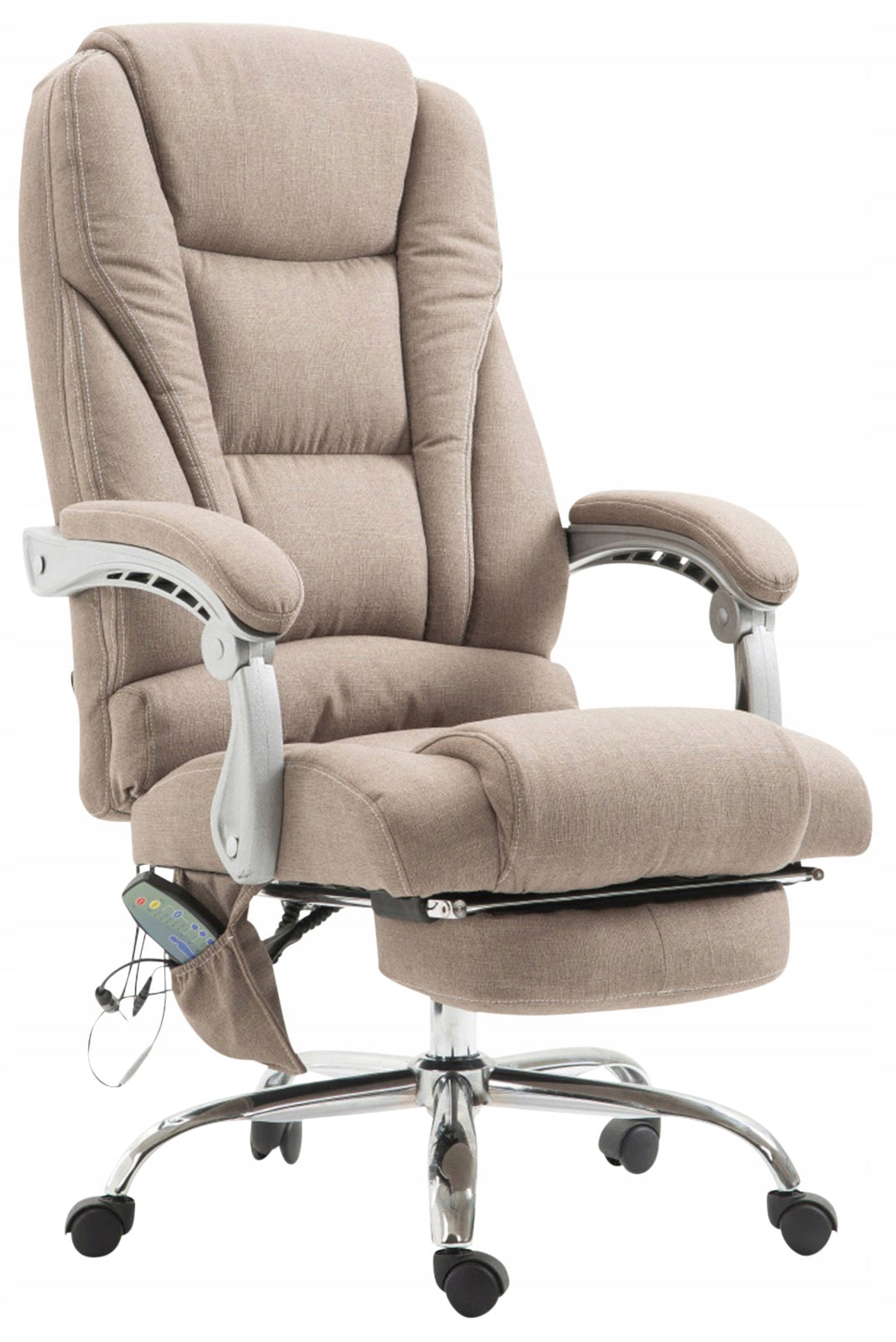 Pacific office chair with massage, taupe material