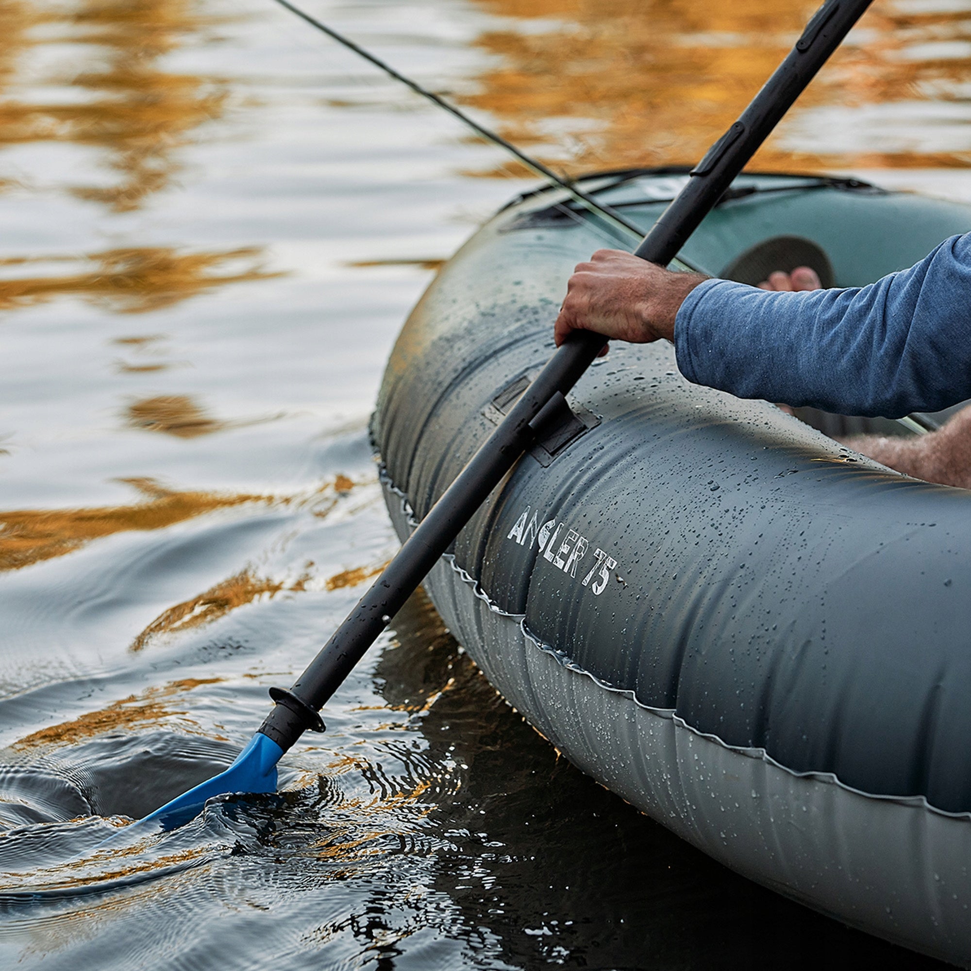 Packraft Aquaglide Backwoods Angler 75 Length 231 cm