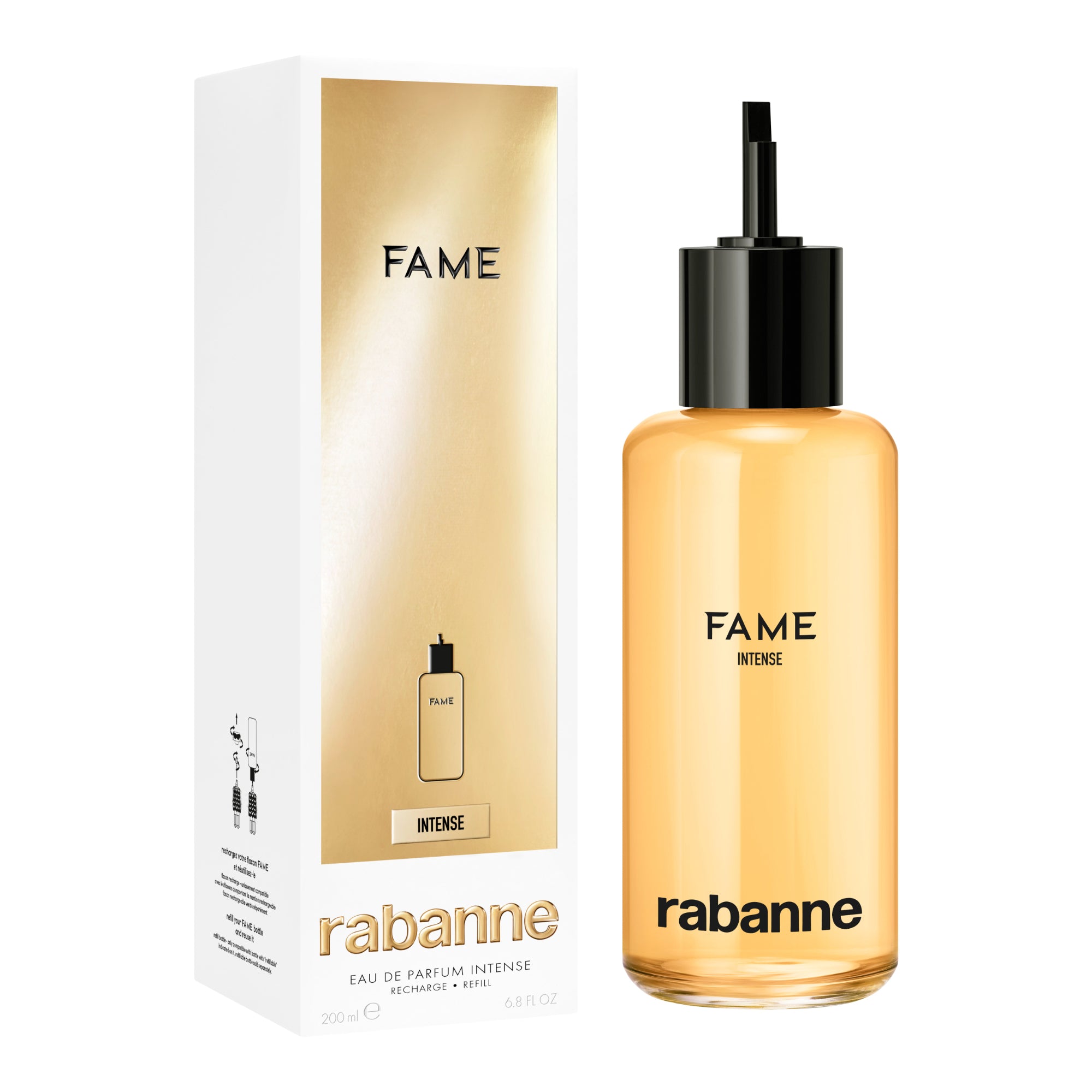 Paco Rabanne Fame Intense Eau de Parfum Refill, 200 ml Packaging volume 200 ml