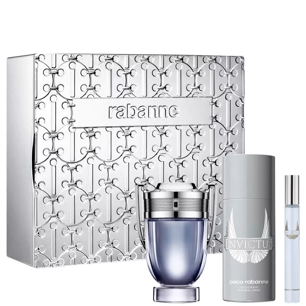 Paco Rabanne Invictus Shower gel 150ml + miniature 10ml + 100ML EDT