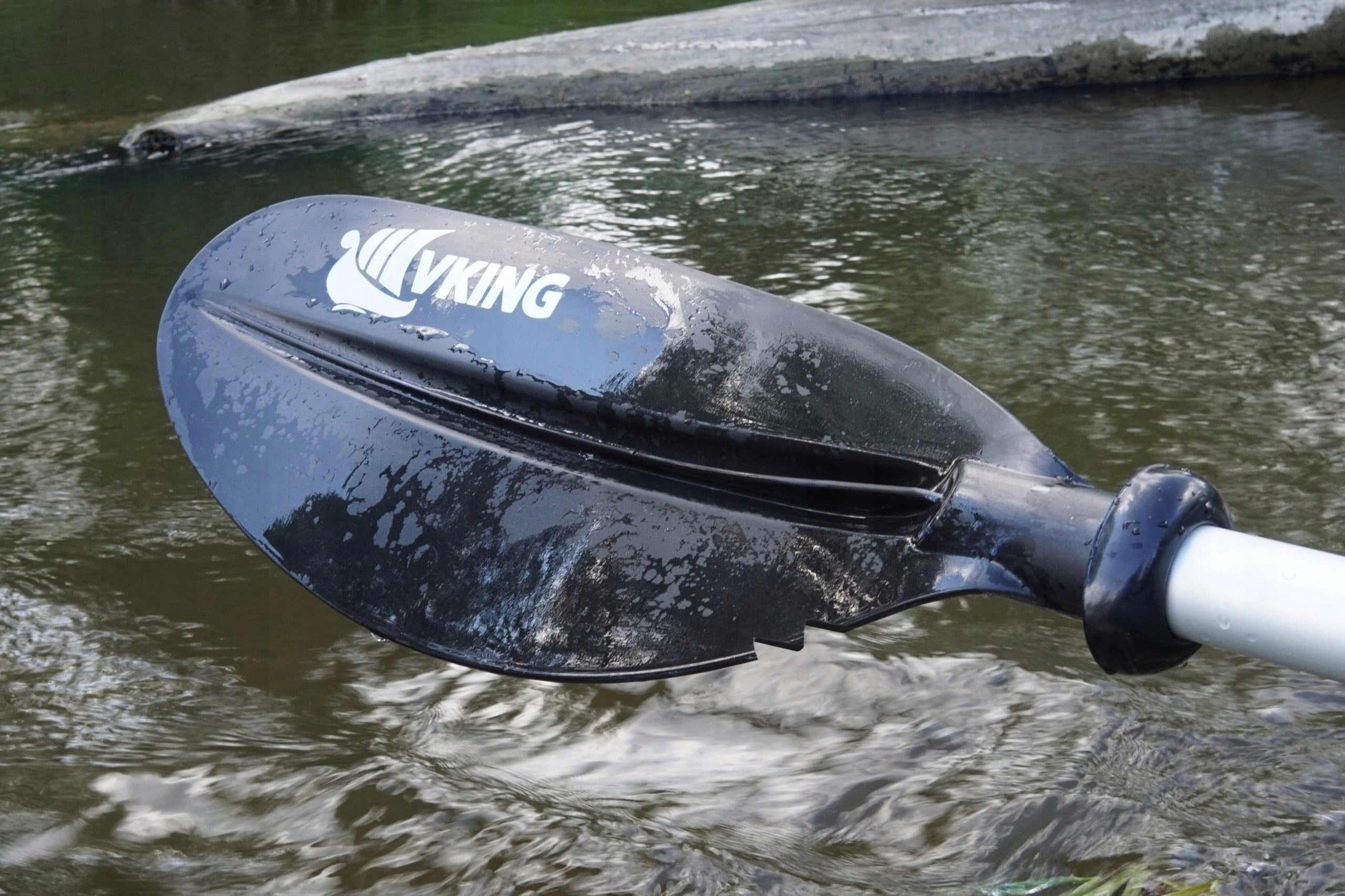 Paddle packraft kayak folding four-piece 220 cm adjustable ALU light Model Vking220C packraft kajak czerwone