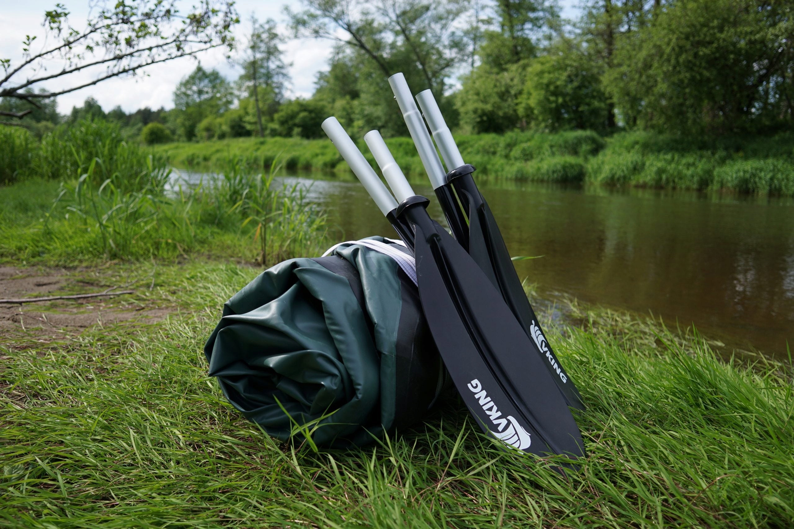 Paddle packraft kayak folding four-piece 230 cm adjustable ALU light Packaging status original