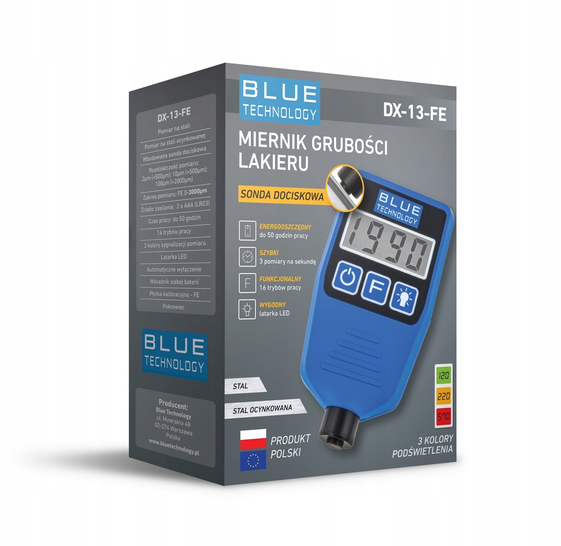 Paint Thickness Meter Sensor Tester DX-13-FE for Steel Pressure Probe EAN (GTIN) 5904730948012