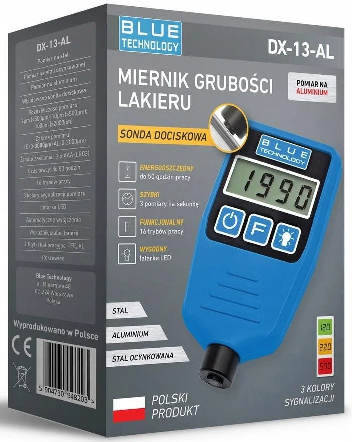 Paint thickness gauge Blue Technology DX-13-AL Brand Blue Technology