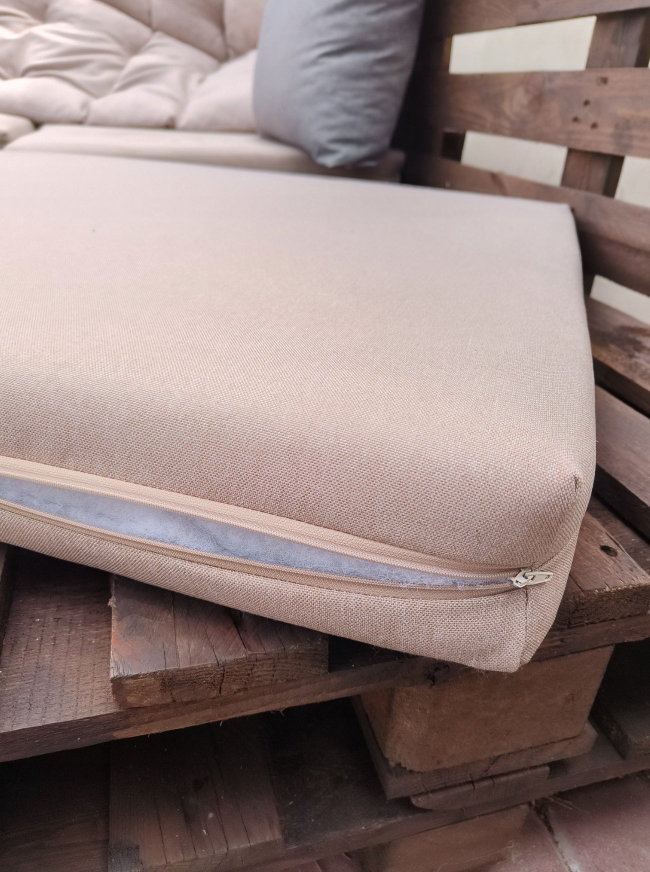Pallet Cushions Set Seat 120x80 + Backrest 120x40 Pillow width 80 cm