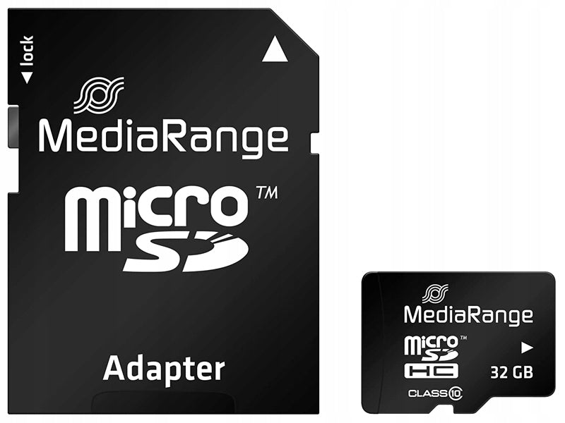 Paměťová karta microSD MediaRange MR959 s kapacitou 32 GB Card capacity 32 GB