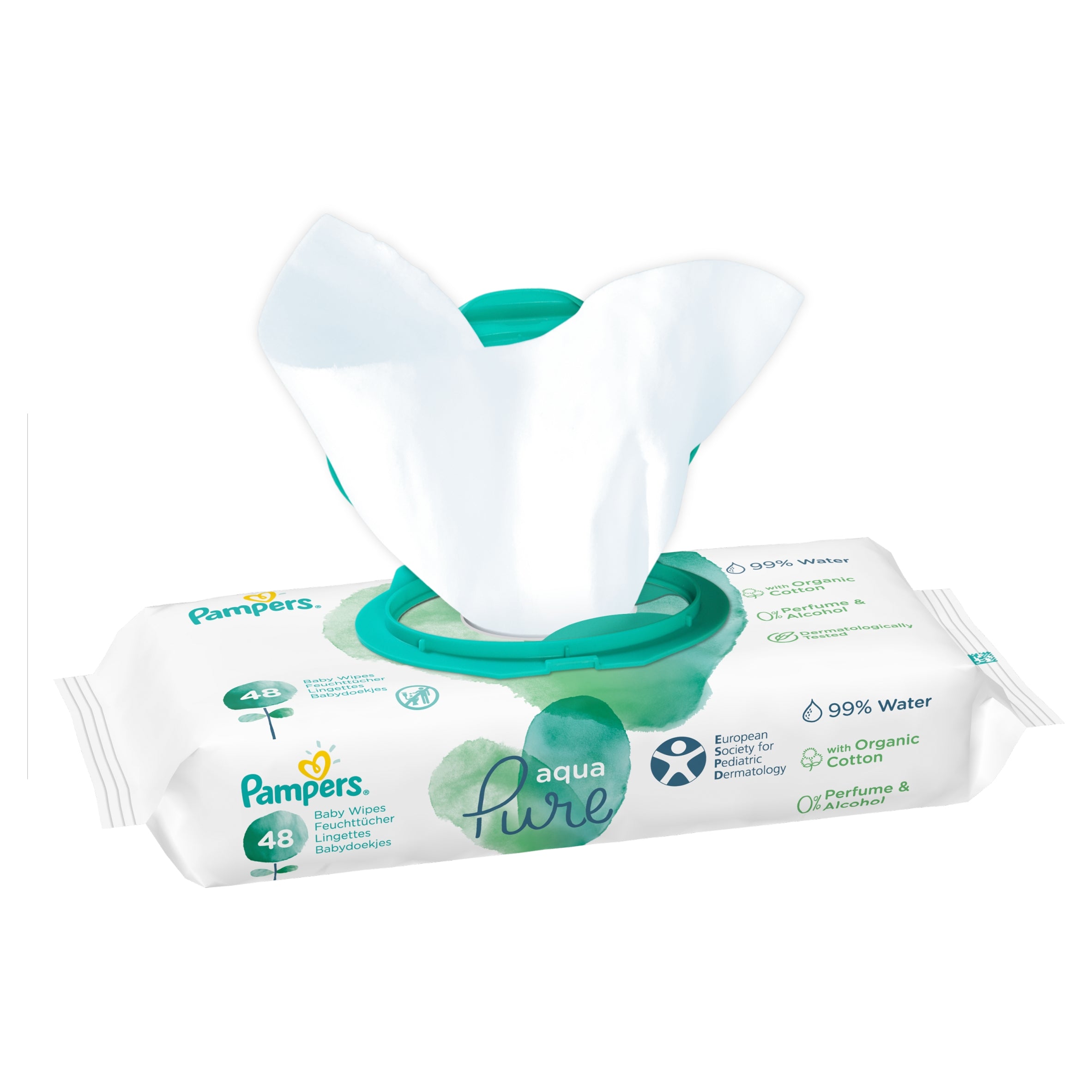 Pampers Aqua Pure wet wipes 1 x 48 pcs. Manufacturer code 81690401