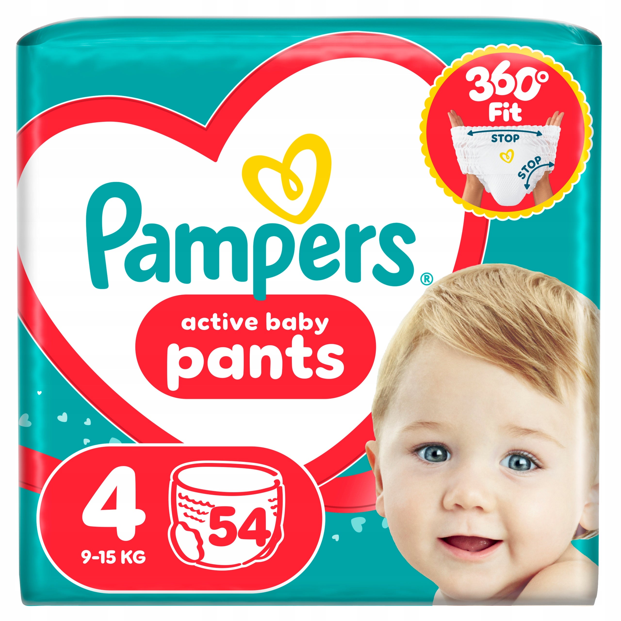 Pampers Diapers, size. 4, 52 pcs. + Harmonie Wipes 144pcs. Packaging status original