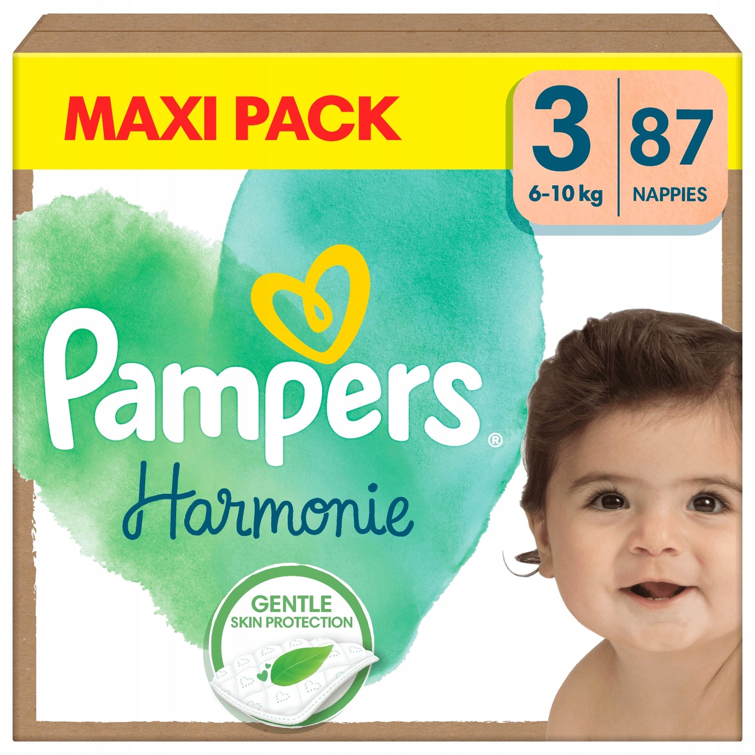 Pampers Harmonie Baby, Diapers, size 3 (6kg-10kg), 87 pieces