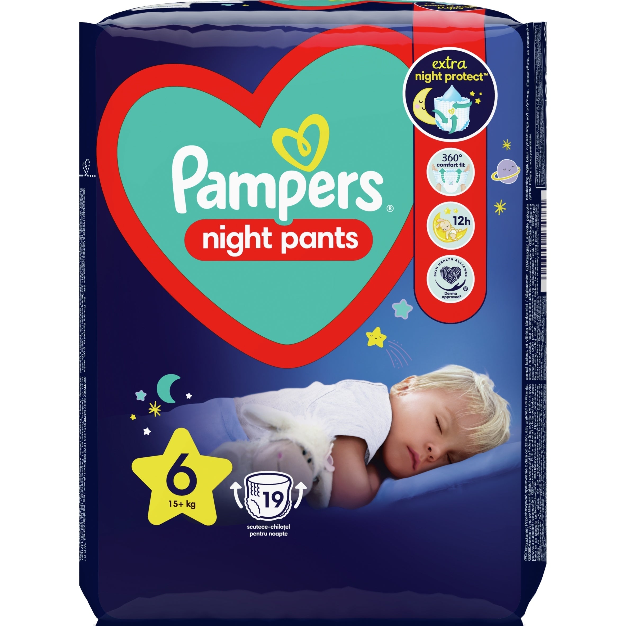 Pampers Pants Night 6 76 pcs 15+kg Diapers extra protection at night Brand Pampers