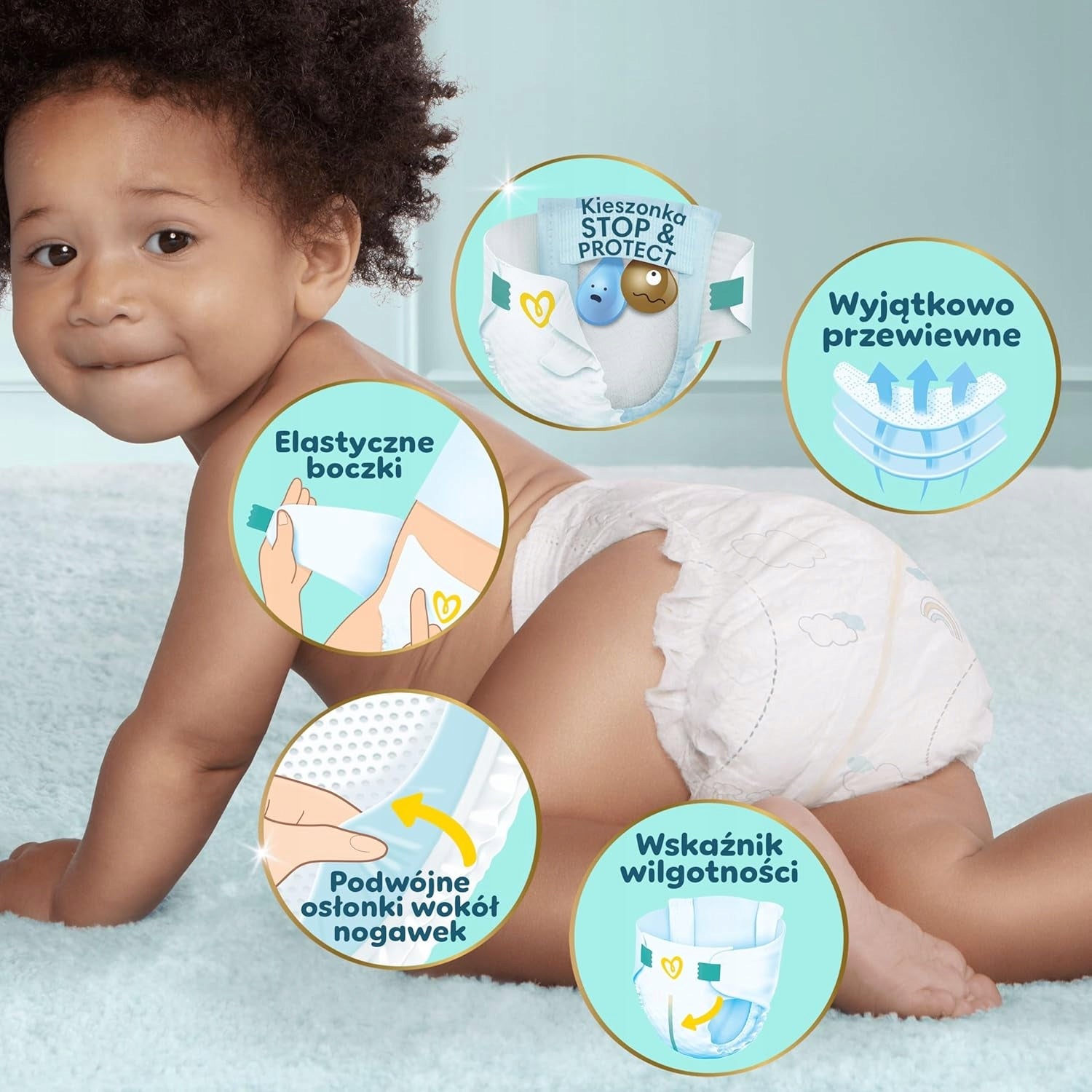 Pampers Premium Care Diapers 3, 6-10 kg, 200 pcs. - MEGA LONG STOCK Packaging status original