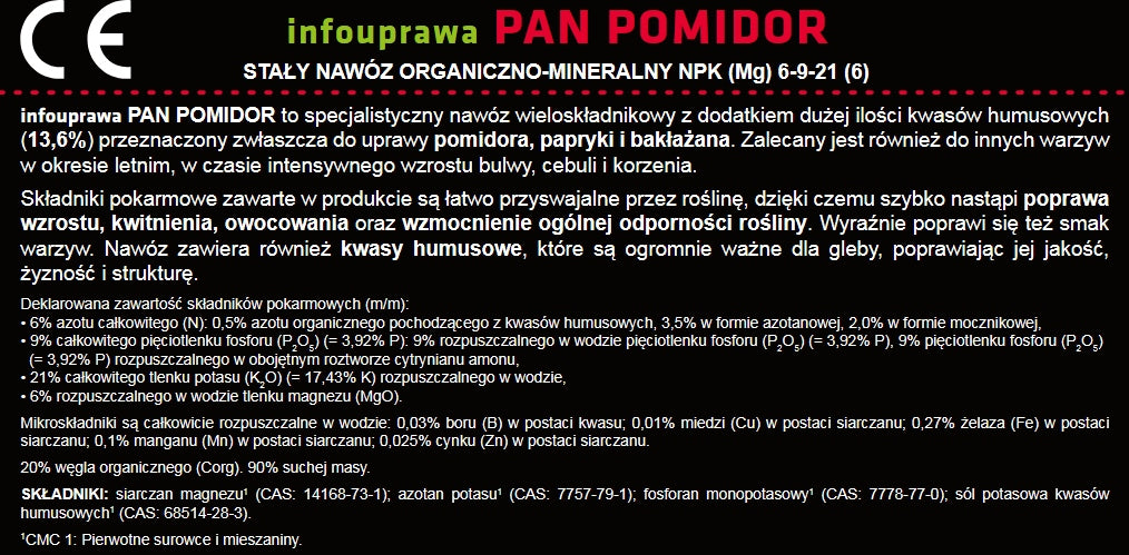 Pan Tomato 1 kg fertilizer for tomatoes and peppers infocultivation Manufacturer Dr Green