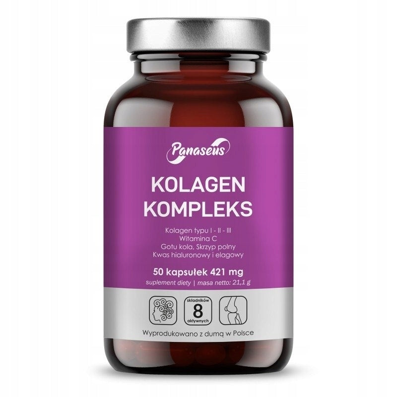 Panaseus Collagen complex 50 capsules + vitamin C gotu kola horsetail