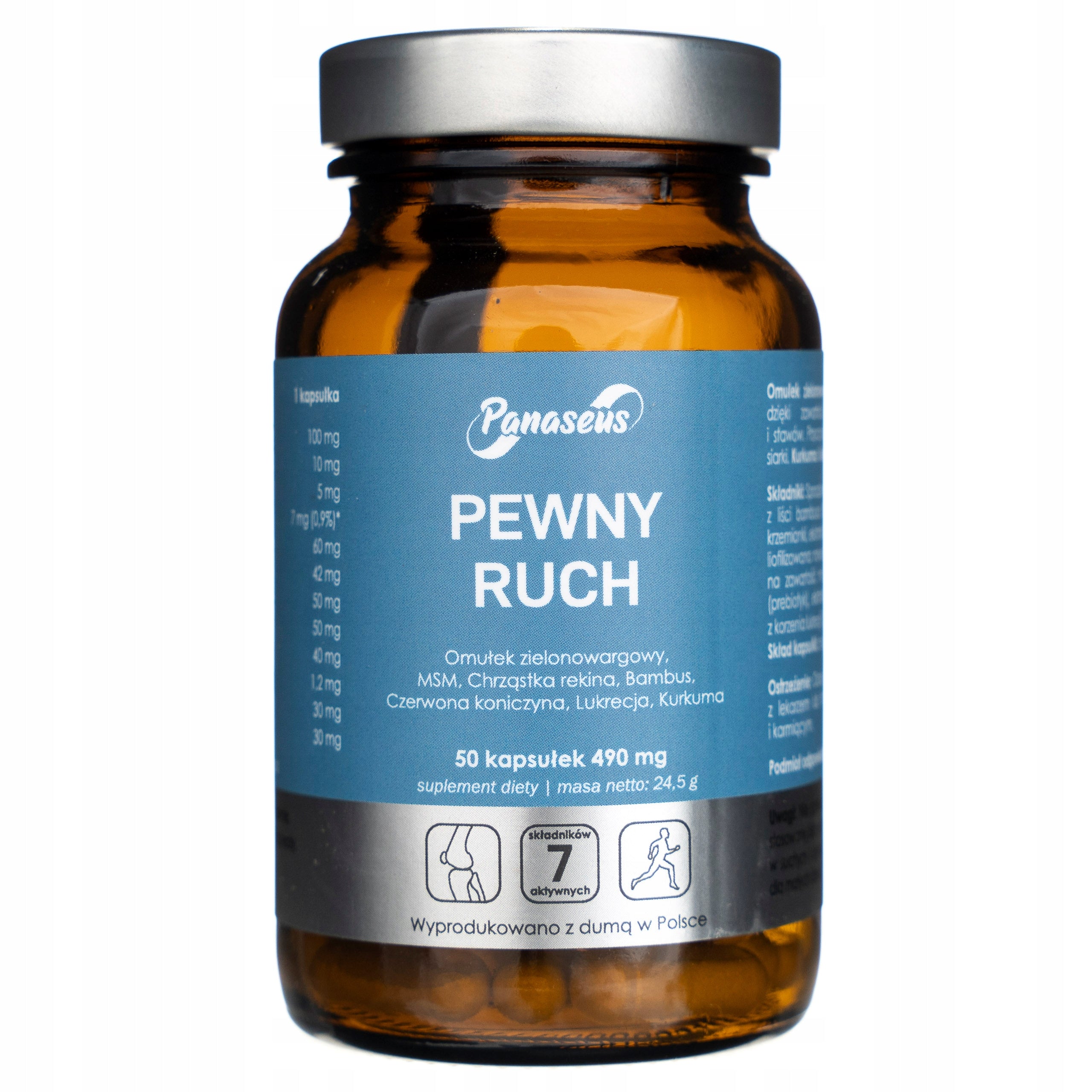 Panaseus Safe Movement 490mg 50 Capsules Bone Joints
