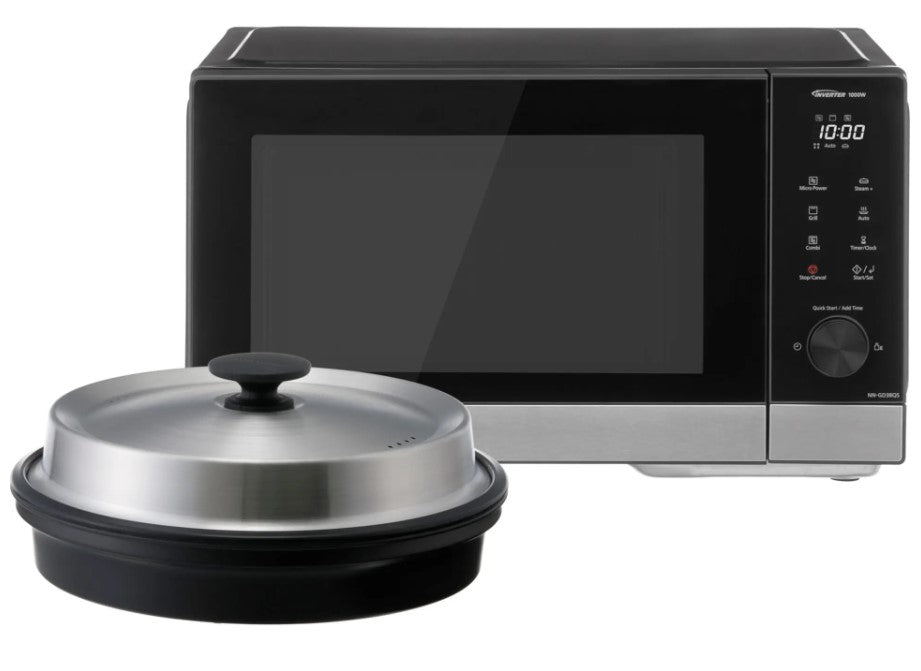 Panasonic NN-GD38QSEPG Microwave Oven 29L 1000W and Steam+ Pot