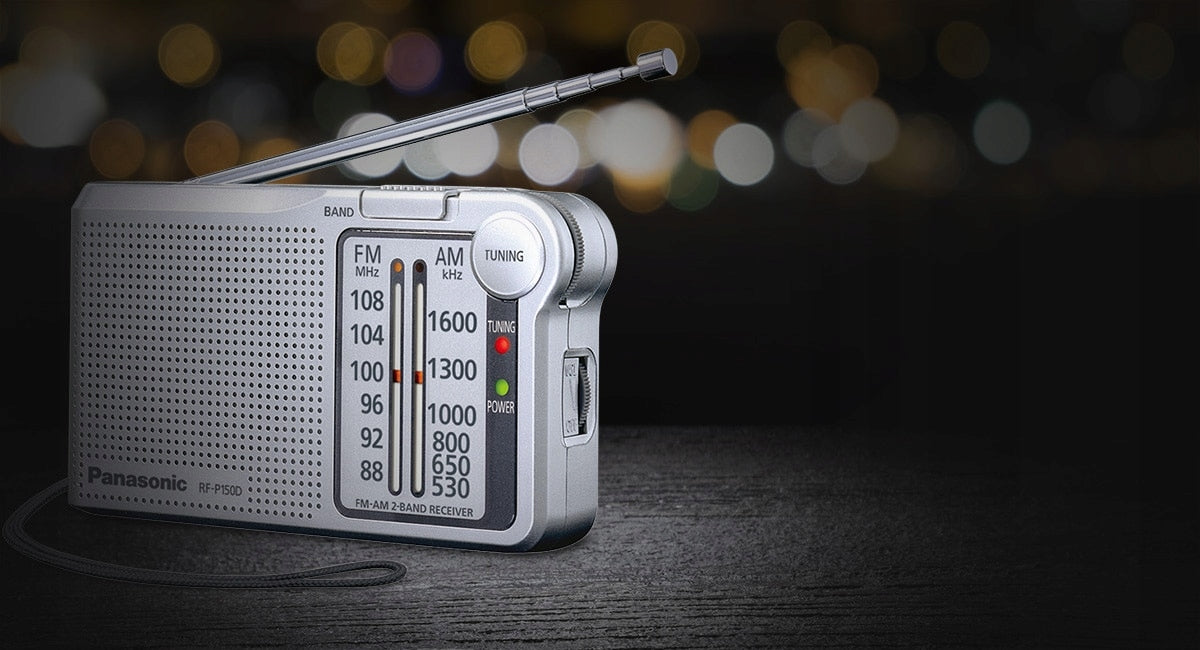Panasonic RF-P150D Portable Radio AFC Silver LED Manufacturer code RF-P150DEG
