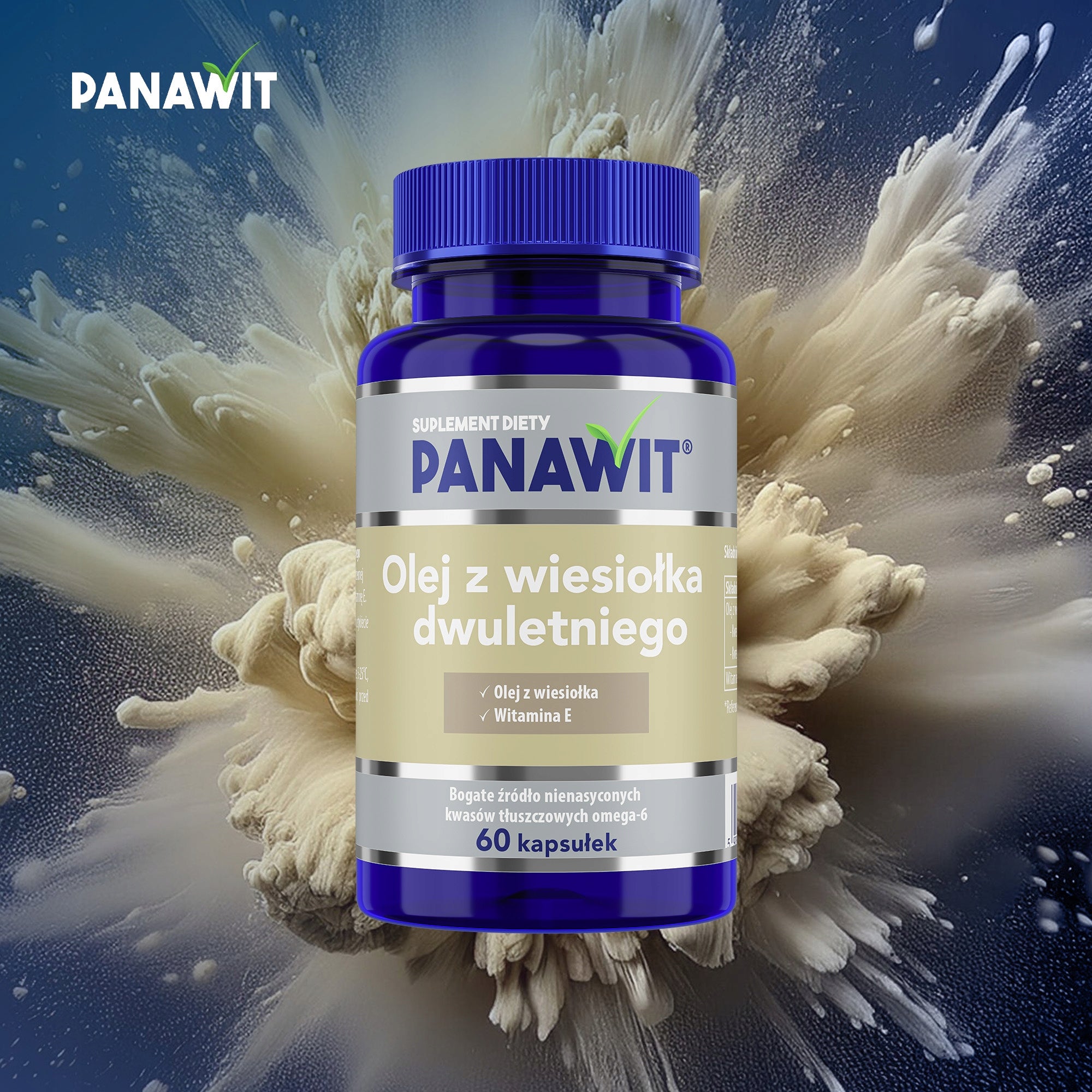Panawit Evening primrose oil, 60 caps. Supports skin and cholesterol Medical device no