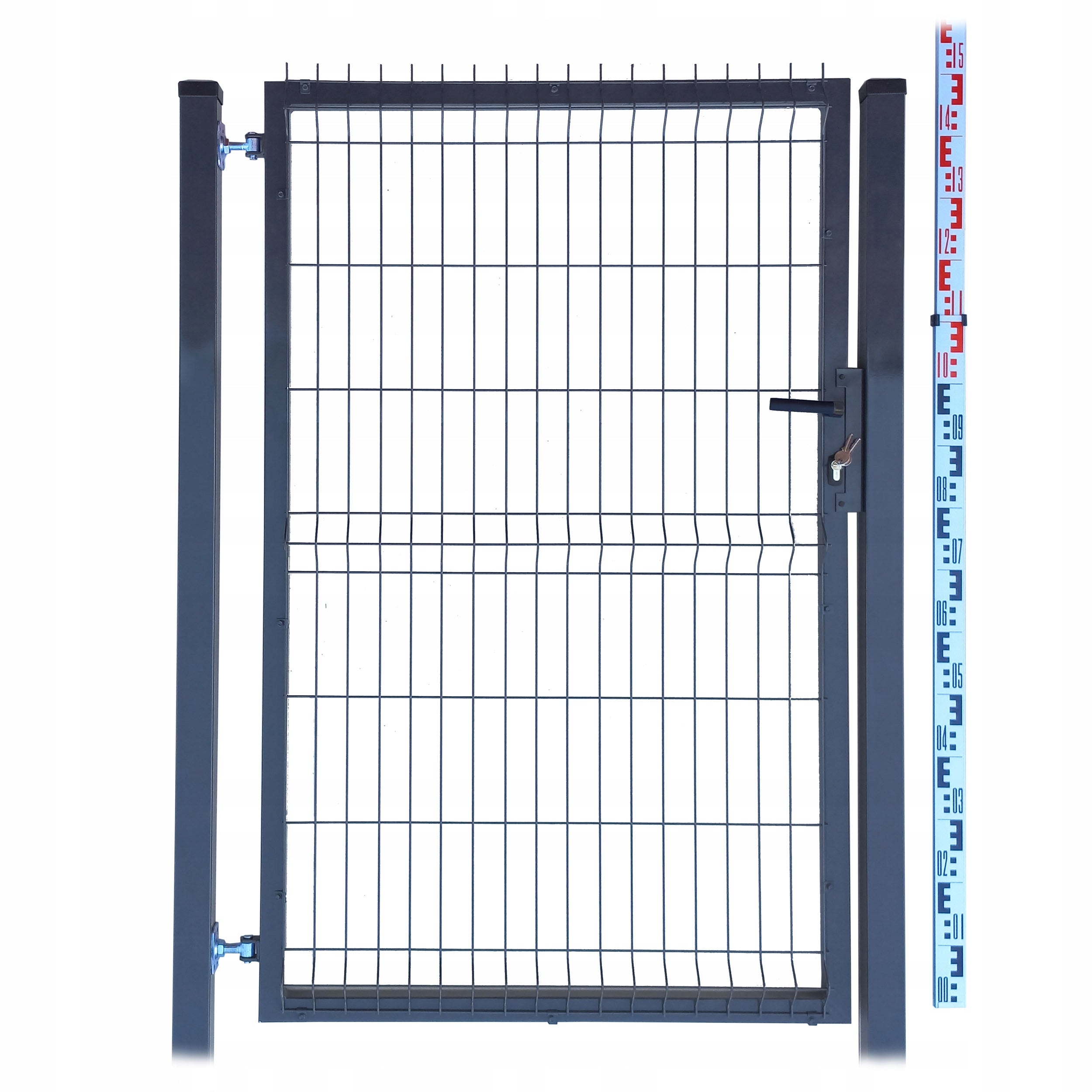 Panel gate 150cm | Fence | Anthracite graphite RAL7016 | 2 posts