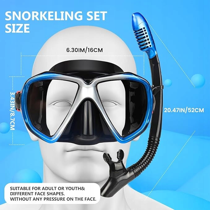 Pano 3 diving set – mask and dry snorkel for adults Packaging status original