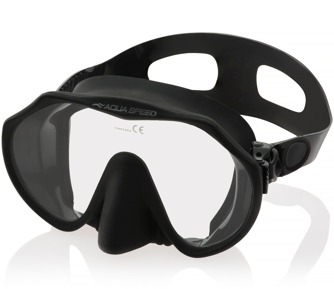 Panoramic diving mask AQUA SPEED AMATI 2.0 07B black