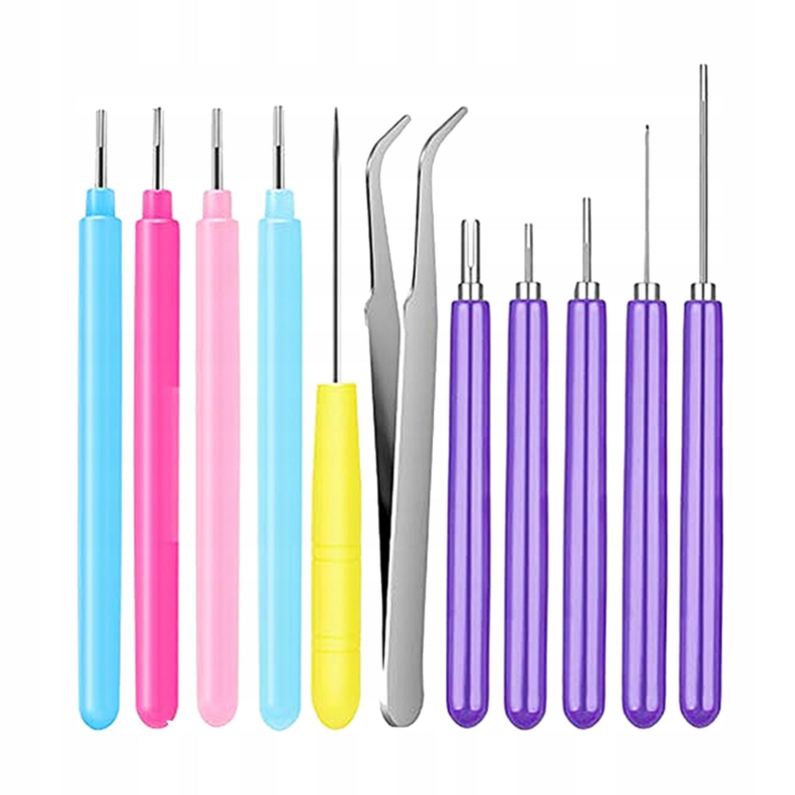 Paper Quilling Tools Slotted DIY Rolling Curling Needle 11Pieces Tweezer