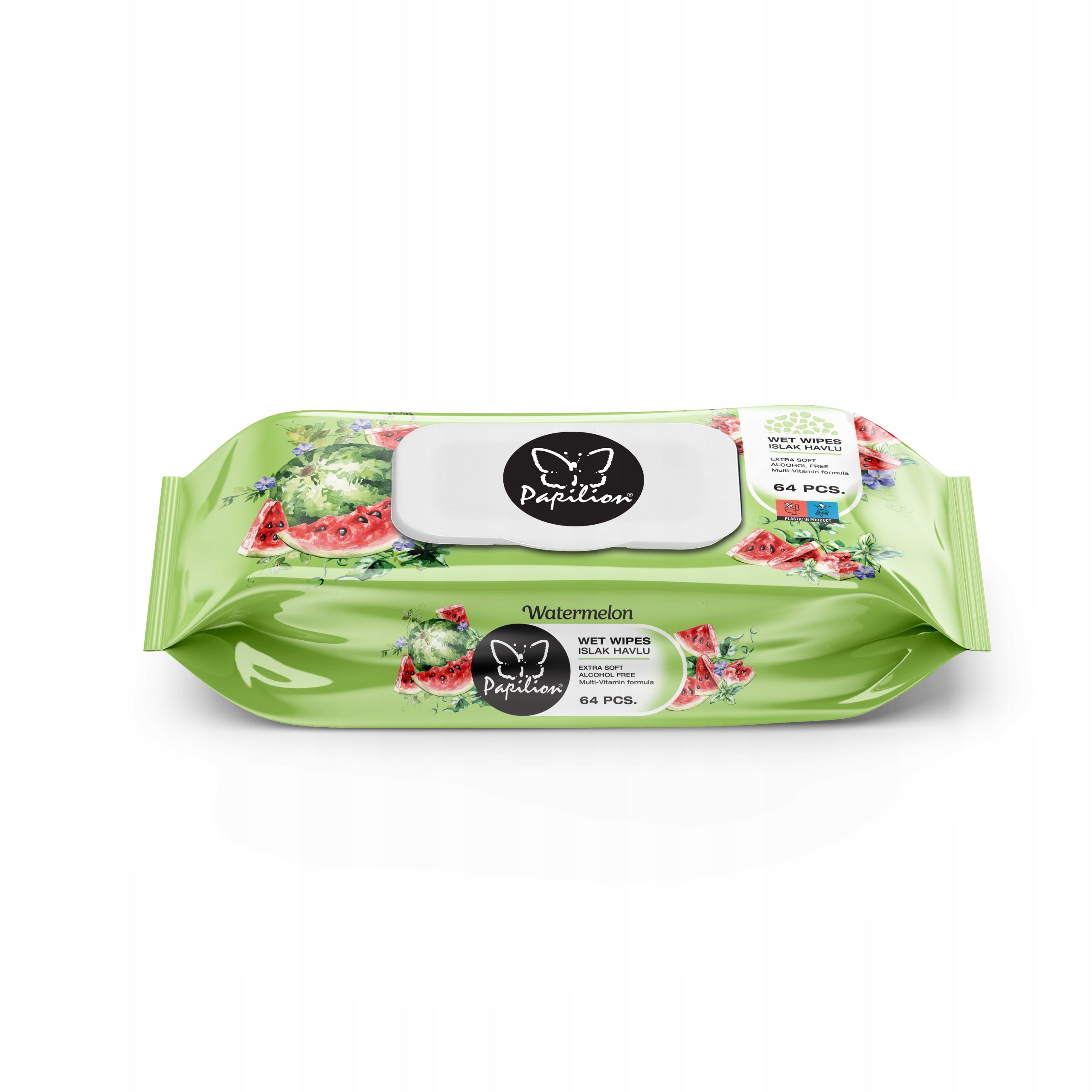 Papilion Watermelon - Watermelon Moisturized Wipes 64pcs.