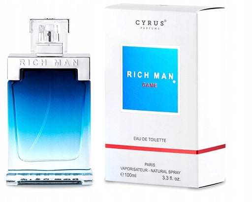Paris Bleu Rich Man GAME 100ml eau de toilette for men