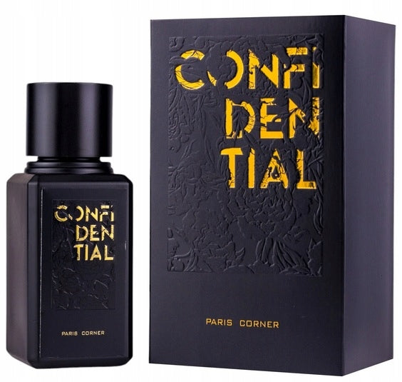 Paris Corner Confidential 100ml EDP Perfumed Water Perfume Unisex Fragrance