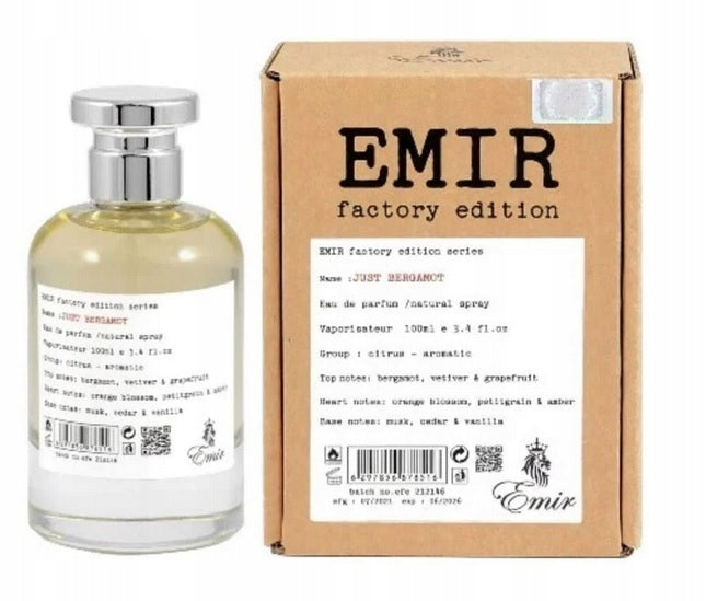 Paris Corner Emir Just Bergamot Factory 100ml EDP Eau de Parfum unisex